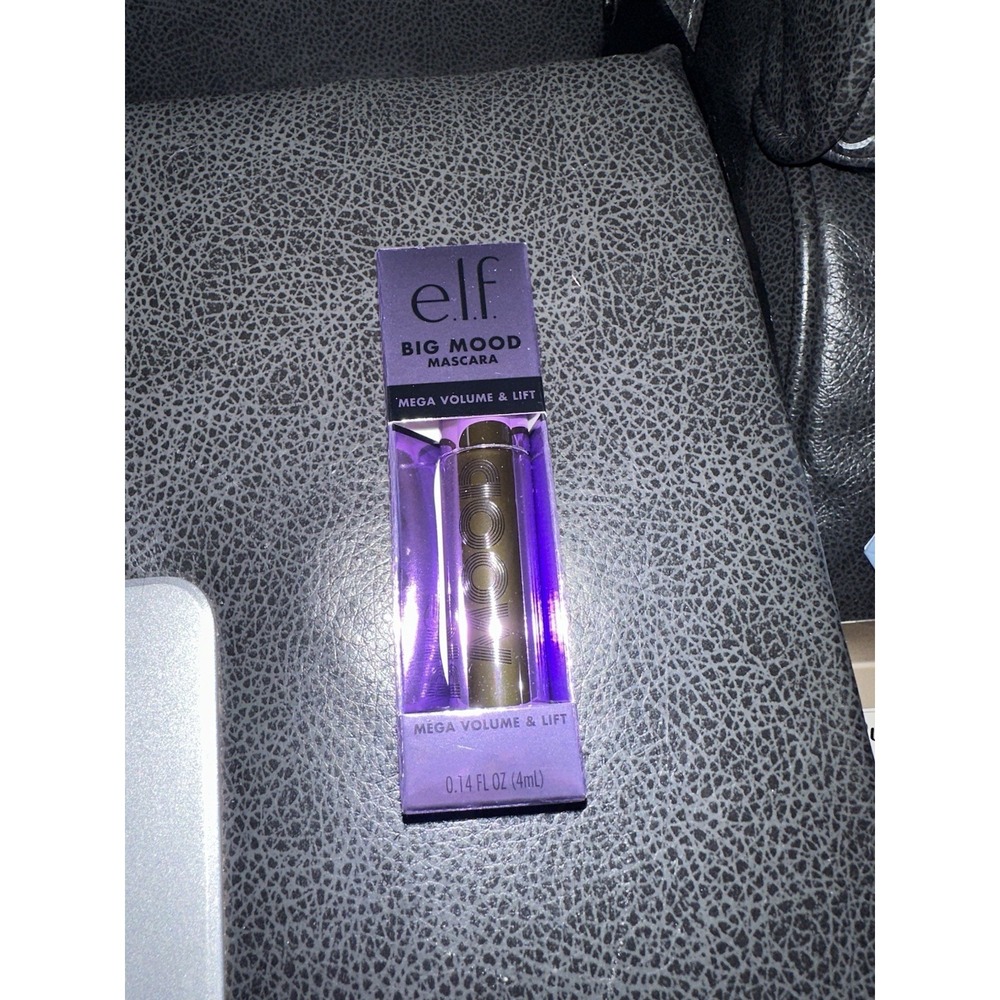 ✨ e.l.f. Big Mood Mascara BLACK TRAVEL SIZE .14 oz‎ 4ml Mega Volume & Lift NEW